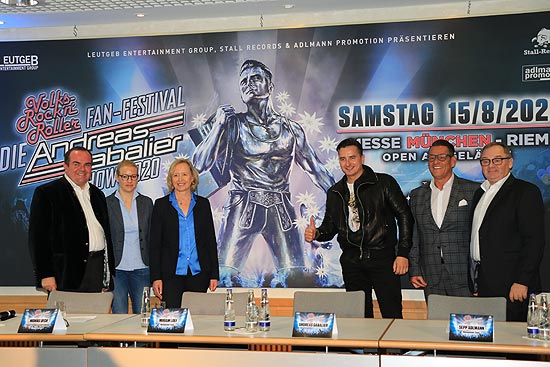 Pressekonferenz mit Andreas Gabalier am 04.11.2019 in der Messe M&uuml;nchen zur Vorstellung des  Events &bdquo;DIE&ldquo; ANDREAS GABALIER SHOW 2020 Das Volks-Rock&acute;n&acute;Roller Fan-Festival (&copy;Foitos: Martin Schmtz)